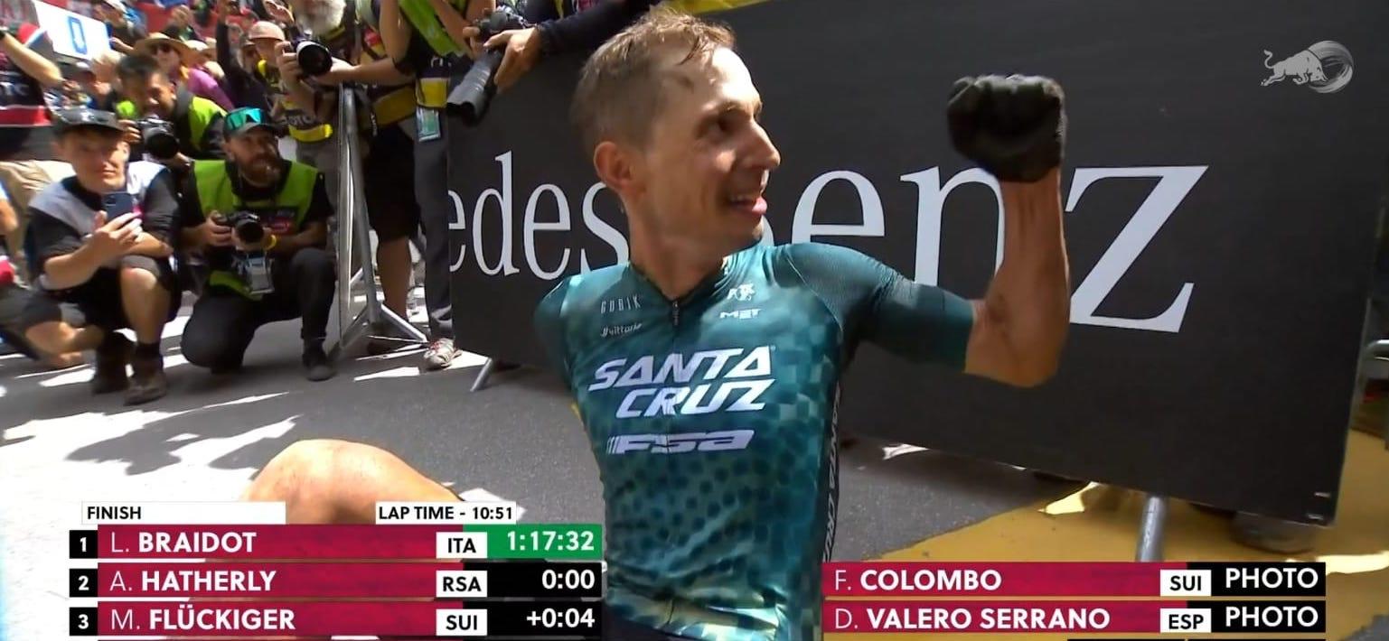 Immagine per Luca Braidot stellare, prima vittoria al Mondiale Mtb per il ciclista di Mossa